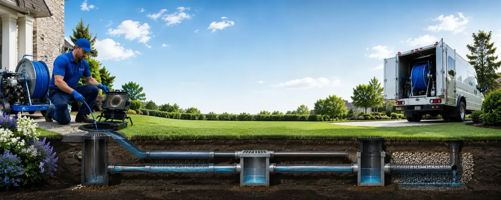 Outdoor drain cleaning information for Milford, TX